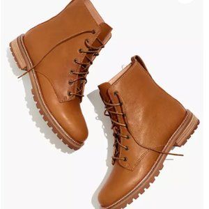 Madewell Claire Lace-up Boot in Leather